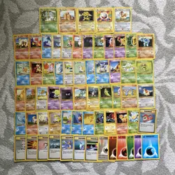 Vintage 1999 Base Set Pokemon Bundle x71 WOTC Cards No Doubles 7 Holos + 5 Rares - Image 2