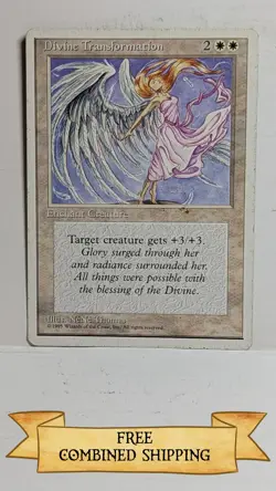 4x Divine Transformation MTG Core Set 4th Edition Regular - Image 4
