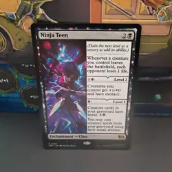Wizards of the Coast MTG Ninja Teen TMNT Enchantment Class Black Rare 0067 - Image 1