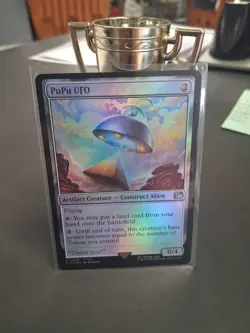 MTG Magic The Gathering PuPu UFO Foil FIN Artifact Final Fantasy Commander - Image 1
