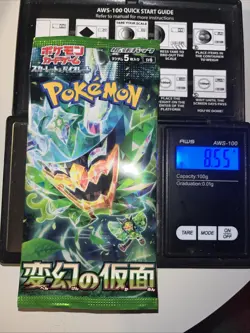 Heavy 8.55g Pokemon Sealed Mask Of Change Japanese Booster Pack - Image 1