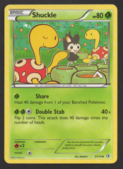 Pokemon Shuckle 3/113 Legendary Treasures MP - Image 1