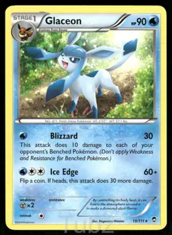 Glaceon 19/111 Rare Furious Fists Pokemon Lightly Played - Image 1