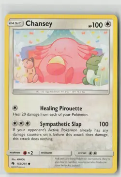 Chansey 152/214 Common Lost Thunder Pokemon Heavily Played - Image 1