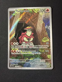 Pokemon TCG Turtonator Stellar Crown Full Art AR Illustration Rare 146/142 - NM - Image 1