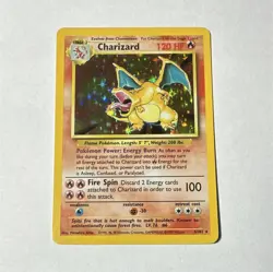 The Pokemon Company Base Set Charizard Holo Rare 4/102 English 1999 120 HP - Image 1