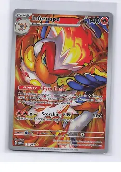 Infernape 173/167 Illustration Rare Twilight Masquerade Pokemon Lightly Played - Image 1