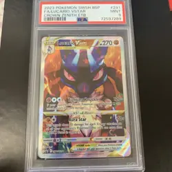 2019 POKEMON BLACK STAR PROMO #SWSH291 LUCARIO VSTAR FA CROWN ZENITH ETB PSA 9 - Image 1