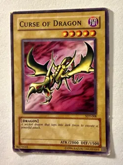 Curse of Dragon - SDY-008 - Common - Unlimited Edition - Heavily Played Yugioh - Image 1