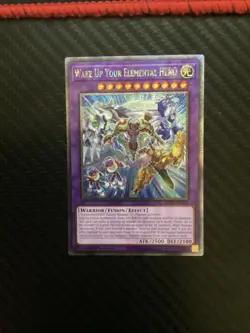 ** WAKE UP YOUR ELEMENTAL HERO ** QUARTER CENTURY SECRET RARE MP24-EN018 YUGIOH! - Image 1