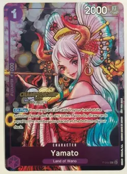 One Piece TCG Yamato CS 2024 Event Pack P-046 PR Promo Card English - Image 1