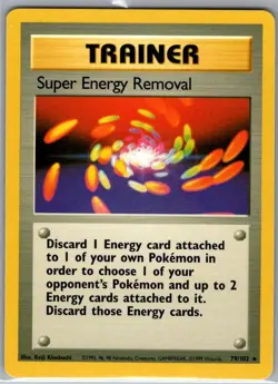 Super Energy Removal 79/102 Non Holo Base Set - Pokemon Card - NM - Image 1