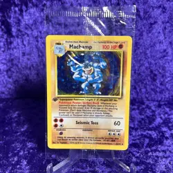 Pokemon TCG WOTC Base Set 1st Edition Machamp 8/102 Holo Rare Sealed NM! - Image 1