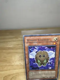 Winged Kuriboh TLM-EN005 Super Rare Heavy Played & DPI-EN005 Rare LP Yugioh Card - Image 2