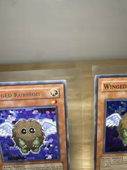 Winged Kuriboh TLM-EN005 Super Rare Heavy Played & DPI-EN005 Rare LP Yugioh Card - Image 5