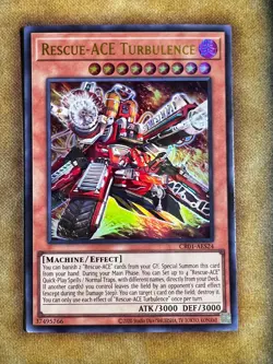Yugioh Rescue-ACE Turbulence CR01-AES24 Ultra Rare Asian English NM - Image 1