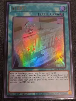 Yugioh ALERT! AMDE-EN010 Ultra Rare 1st Edition Near Mint - Image 1