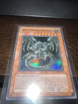 YUGIOH ANCIENT GEAR GADJILTRON DRAGON ULTRA RARE SD10-EN001 1ST ED NM - Image 1