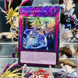 Yugioh Dominus Impulse RA05-EN080 Platinum Secret Rare 1st Ed Near Mint - Image 1