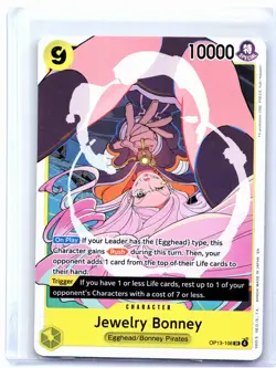 2025 One Piece—Jewelry Bonney #OP13-108 Carrying On His Will—Super Rare Foil - Image 1