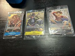 3x ONE PIECE TIN PROMO SET TS-02 THREE BROTHERS *TINS AND PROMOS ONLY NO PACKS* - Image 3
