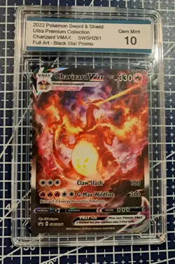 2022 Pokemon Charizard VMAX Full Art Black Star Promo UPC SWSH261 🔥 Gem Mint 10 - Image 1