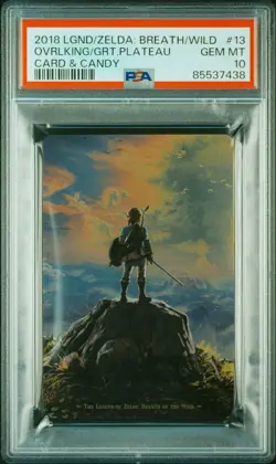 PSA10 The Legend of Zelda Breath of the Wild Wafer Card Main Visual BANDAI - Image 1