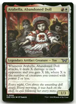 Arabella, Abandoned Doll #208 (Foil) (NM) Duskmourn DSK Magic MTG - Image 1