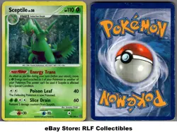 2008 Pokemon, D&P Stormfront, #10/100 Sceptile, Holo Rare - Image 1