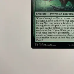 Contagious Vorrac - 164/271 - Phyrexia: All Will Be One - Magic: The Gathering - Image 3
