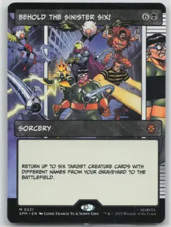 Behold the Sinister Six! (Borderless) M Marvel's Spider-Man 221 LP 2025 Leinil F - Image 1