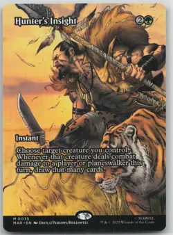 Hunter's Insight (Borderless) M Marvel Universe Eternal-Legal 35 LP 2025 Sergio - Image 1