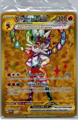 Cinderace ex 163 Holo Promo Scarlet & Violet Promo Pokemon NM - Image 1