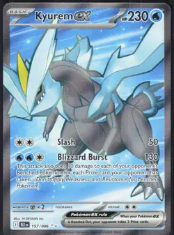 Kyurem ex 157/086 Holo Ultra Rare Black Bolt Pokemon NM 01-05-069 - Image 1