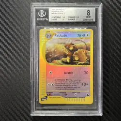 2003 Pokemon Skyridge Raticate Reverse Holo #89 Beckett 8 NM-M - Image 1