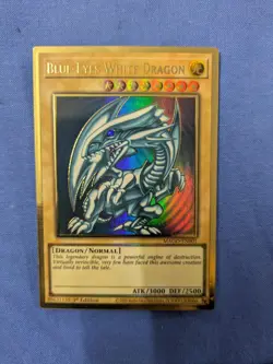 Yu-Gi-Oh Dark Magician Blue Eyes Red Eyes Gold Rare Card MAGO-EN001-003 NM - Image 3