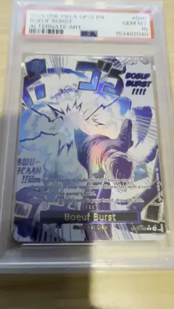 One Piece TCG PSA 10 Boeuf Alternate Art OP12-060 -English - Image 2
