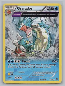 Gyarados 021/098 Cosmo Holo Rare Miscellaneous Cards & Products Pokemon LP - Image 1