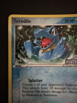 Totodile 78/115 EX Unseen Forces Reverse Holo Stamped 2005 TCG Pokemon Card NM - Image 2