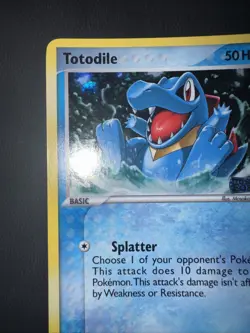 Totodile 78/115 EX Unseen Forces Reverse Holo Stamped 2005 TCG Pokemon Card NM - Image 3