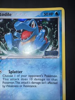 Totodile 78/115 EX Unseen Forces Reverse Holo Stamped 2005 TCG Pokemon Card NM - Image 4