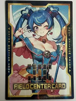 Dark Magician Girl (Blue Angel) Yugioh Field Center Foil Card Holo Anime Waifu - Image 1