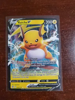 Pokemon Raichu V 045/172 Brilliant Stars Sword & Shield ULTRA RARE TCG Cards - Image 1