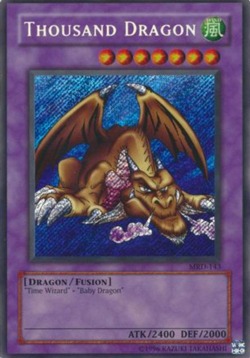 1X NM Thousand Dragon - MRD-143 - Secret Rare Unlimited Edition - yugioh - Image 1