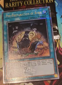Yu-Gi-Oh Pre-Preparation of Rites RA01-EN055 Quarter Century Rare 1st Edition - Image 1