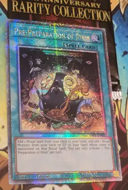 Yu-Gi-Oh Pre-Preparation of Rites RA01-EN055 Quarter Century Rare 1st Edition - Image 2