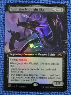 MTG 1x Junji, the Midnight Sky – Extended Art Foil #456 Kamigawa NEO - Image 1