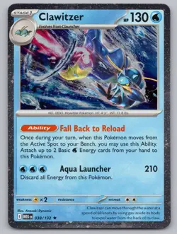 Clawitzer (Cosmos Holo) 038/132 Holo Miscellaneous Cards & Products Pokemon NM/M - Image 1