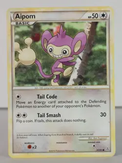 Aipom - HS Unleashed - 43/95 - Pokemon TCG - Common - A - Image 1
