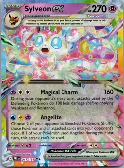 SYLVEON EX 041/131 HOLO DOUBLE RARE PRISMATIC EVOLUTIONS POKEMON NM - Image 1